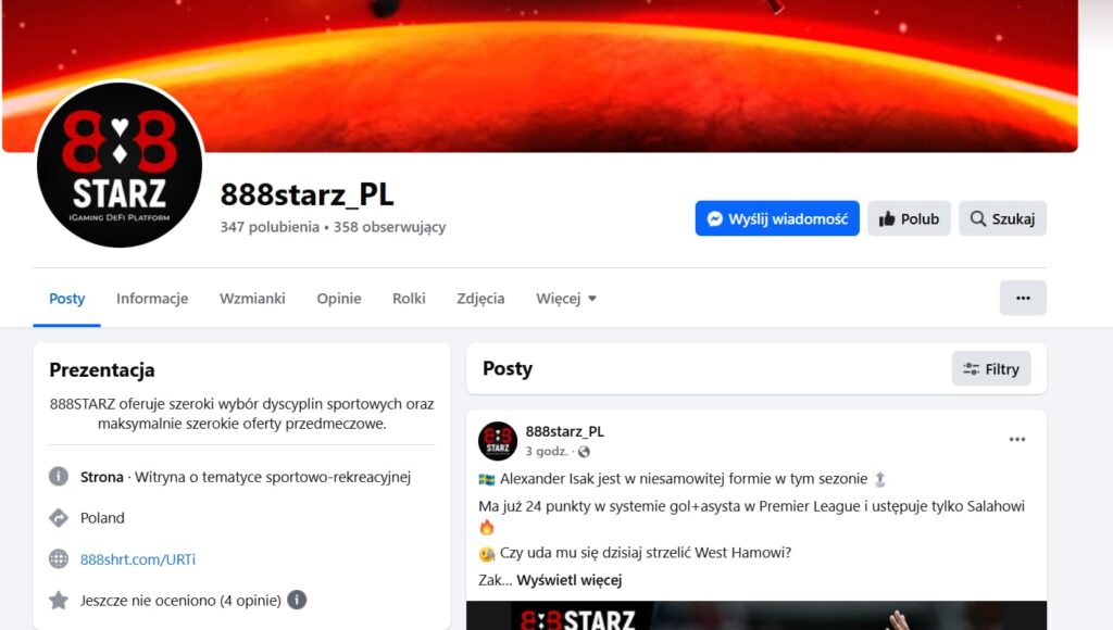 888starz kasyno facebook